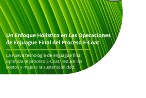 Un Enfoque Holistico en Las Operaciones de Enjuague Final del Proceso E-Coat