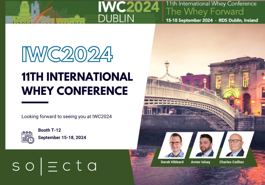 International Whey Conference 2024 Sept 15-18, 2024, in Dublin, Ireland.